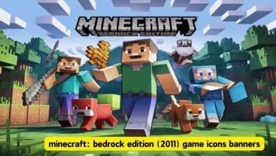 minecraft: bedrock edition (2011) game icons banners